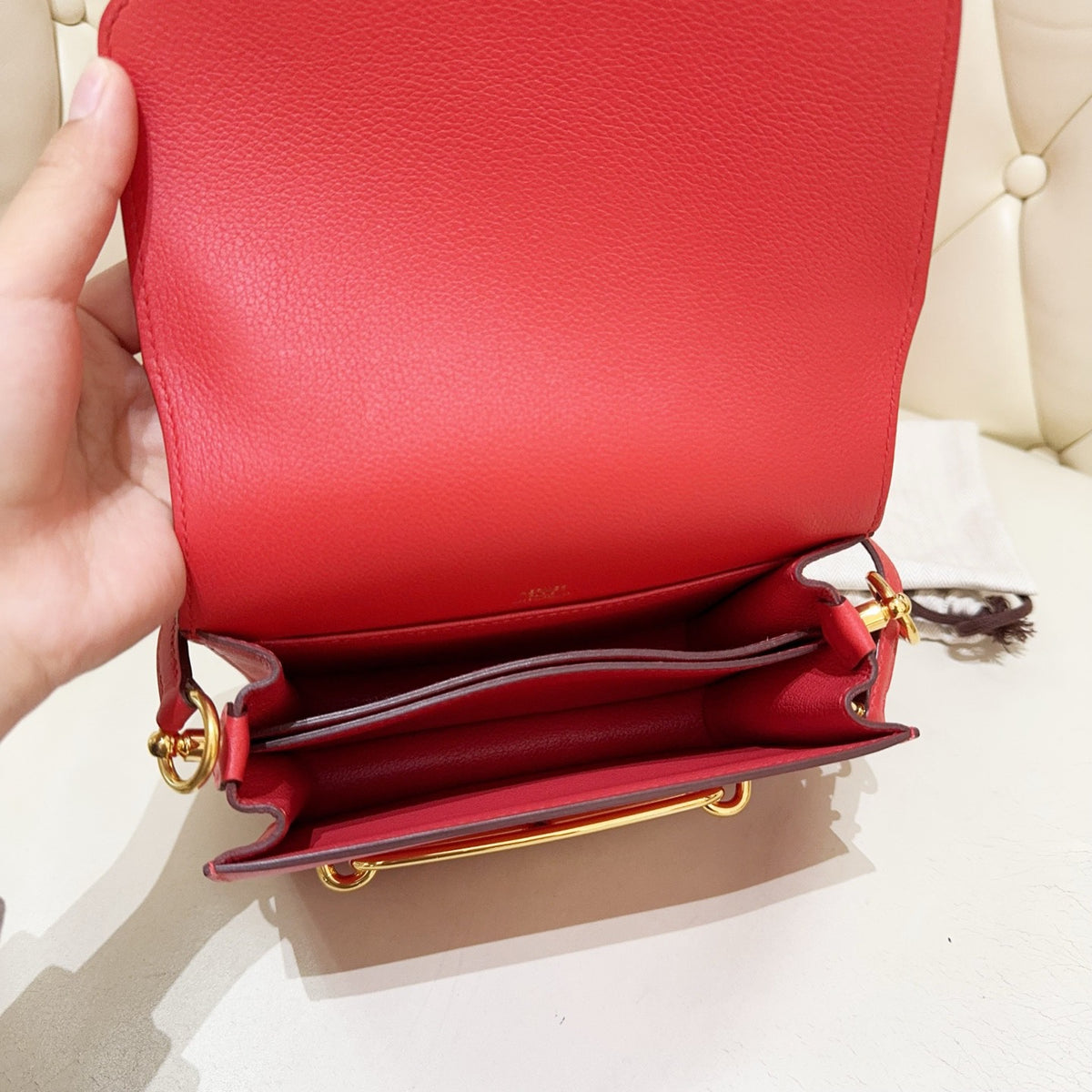 Hermes - Roulis - Leather - Red