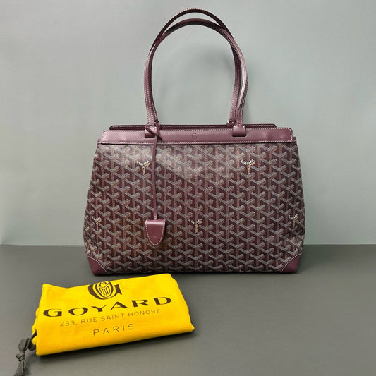 Goyard - Bellechasse Biaude Y - Goyardine canvas with leather trim - Burgundy - (large)