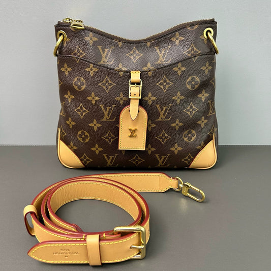 Louis Vuitton - Odeon PM - Monogram coated canvas with natural Vachetta leather trim - Brown - (small)