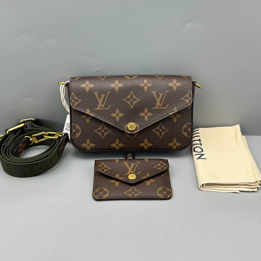Louis Vuitton - Pochette Félicie - Monogram coated canvas - Brown - (Small)