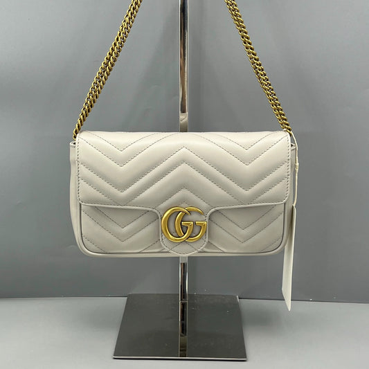 Gucci - GG Marmont - Leather - Beige - (mini)