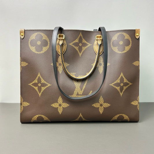 Louis Vuitton - Onthego GM - Monogram Giant canvas with leather trim - Brown - (large)