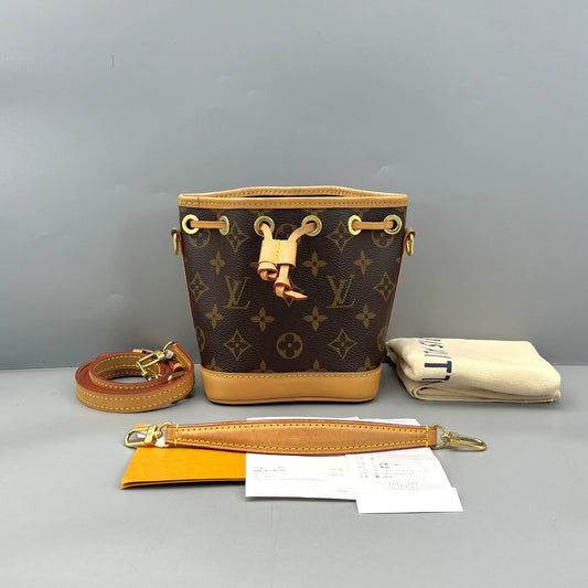 Louis Vuitton - Nano Noé - Monogram coated canvas and Vachetta leather - Brown - (Mini)