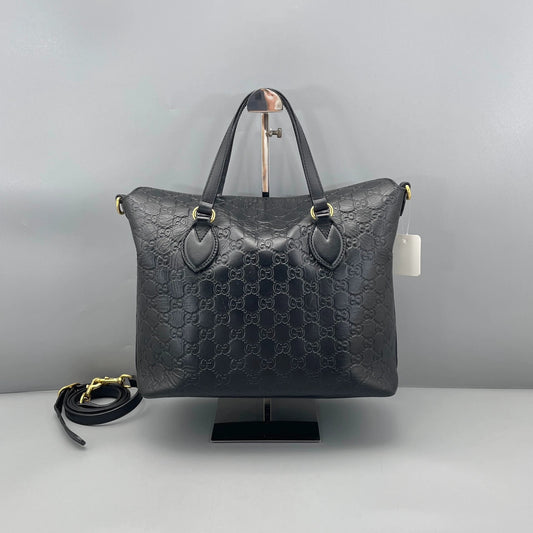 Gucci - Guccissima Leather Tote - Leather - Black - (medium)