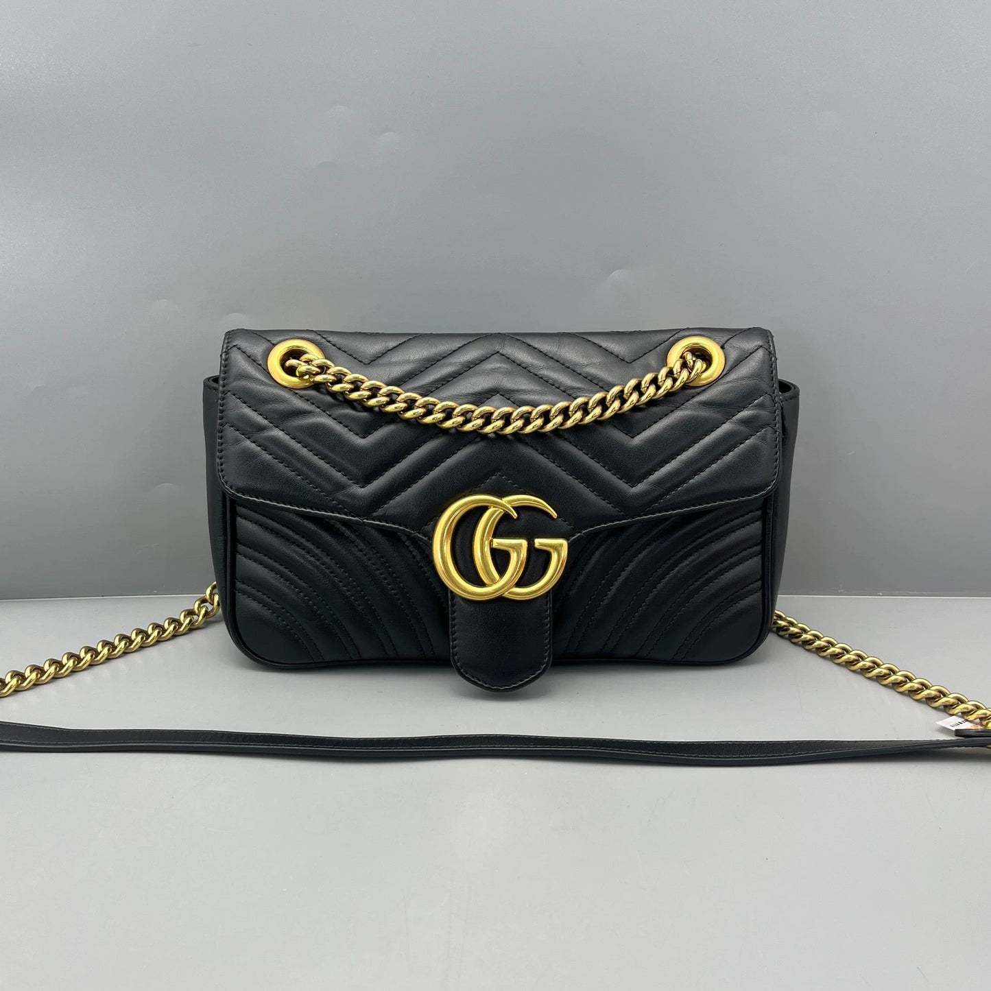 Gucci - GG Marmont 2.0 Small Shoulder Bag - Leather - Black - (small)