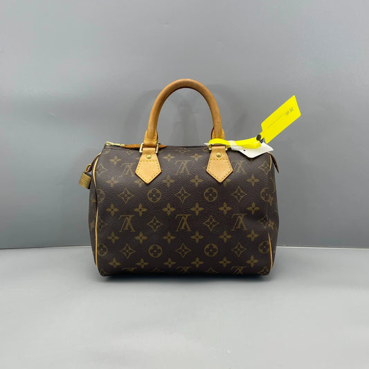 Louis Vuitton - Speedy 25 - Monogram coated canvas with Vachetta leather trim - Brown - (Small)