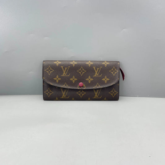 Louis Vuitton - Portefeuille Sarah - Monogram coated canvas with grained leather interior - Brown - (medium)