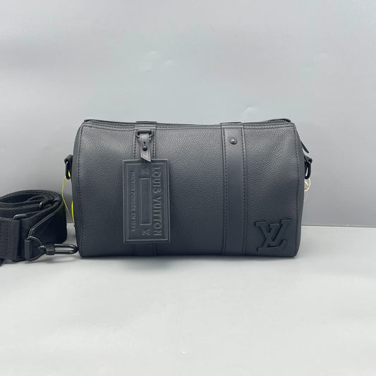 Louis Vuitton - City Keepall 27 - Leather - Black - (mini)