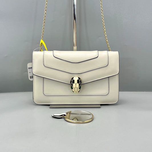 Bvlgari - Serpenti Forever - Leather - White - (Small)
