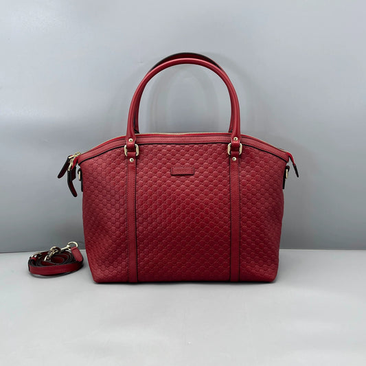 Gucci - Microguccissima Dome Handbag (餃子包) - Leather - Red - (medium)