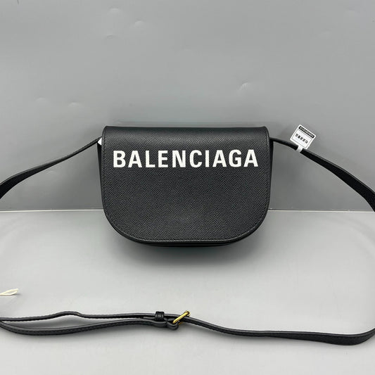 Balenciaga - Saddle Camera Bag - Grained leather - Black - (Small)