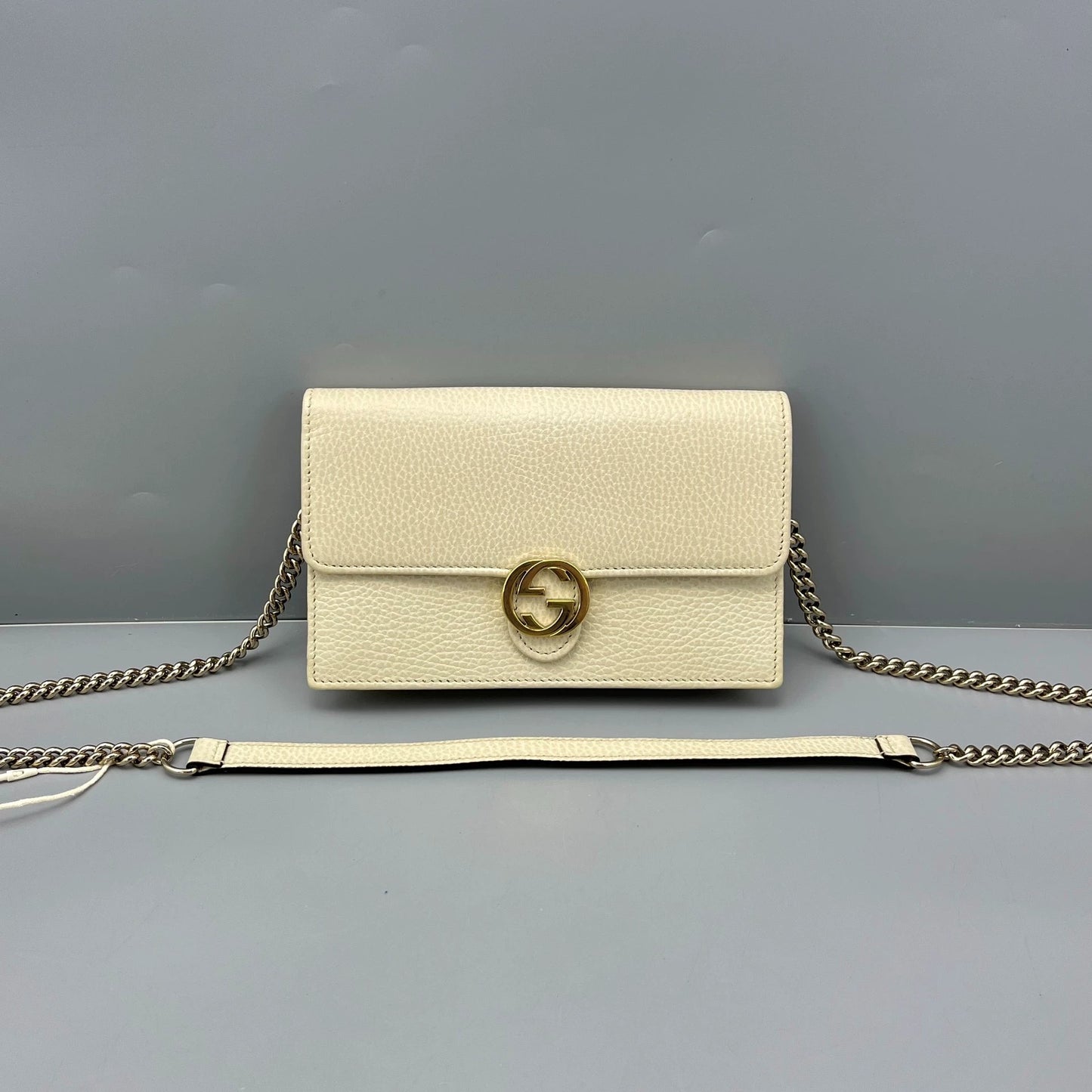 Gucci - Wallet on Chain (WOC) - Outlet Edition - Leather - White - (mini)