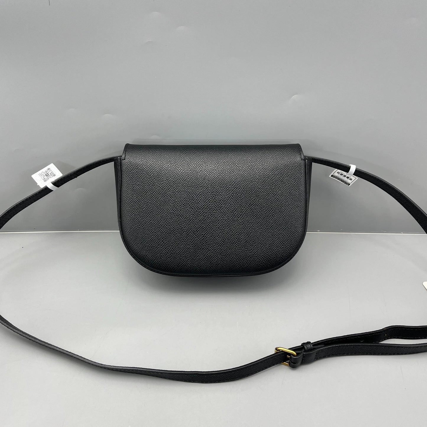 Balenciaga - Saddle Camera Bag - Grained leather - Black - (Small)