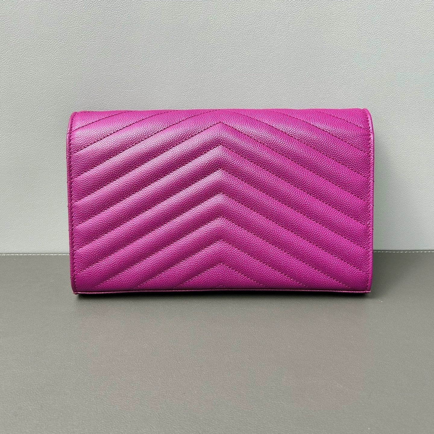 Saint Laurent - Envelope Chain Bag - Leather - Purple - (mini)