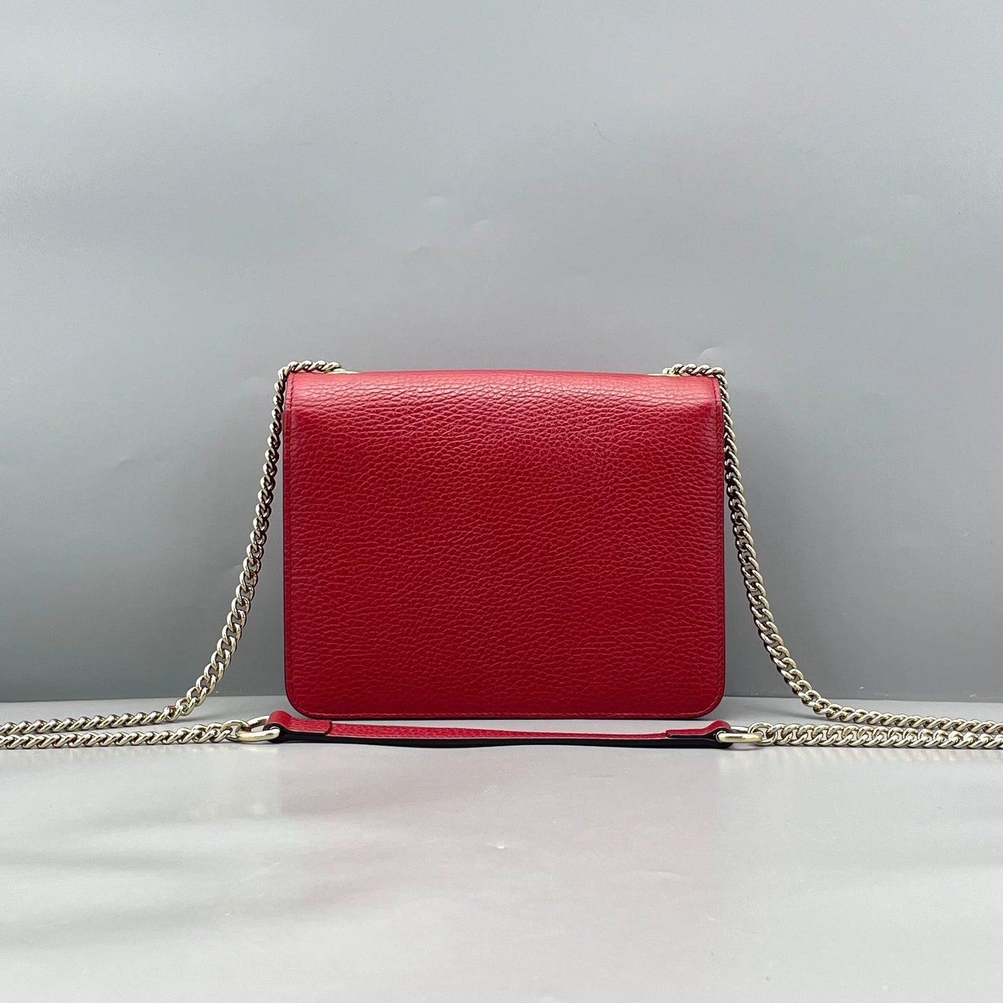 Gucci - Interlocking G Flap Bag - Leather - Red - (Small)