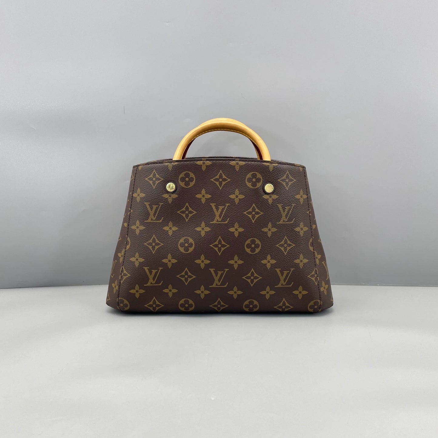 Louis Vuitton - Montaigne BB - Monogram coated canvas with Vachetta leather trim - Brown - (Mini)