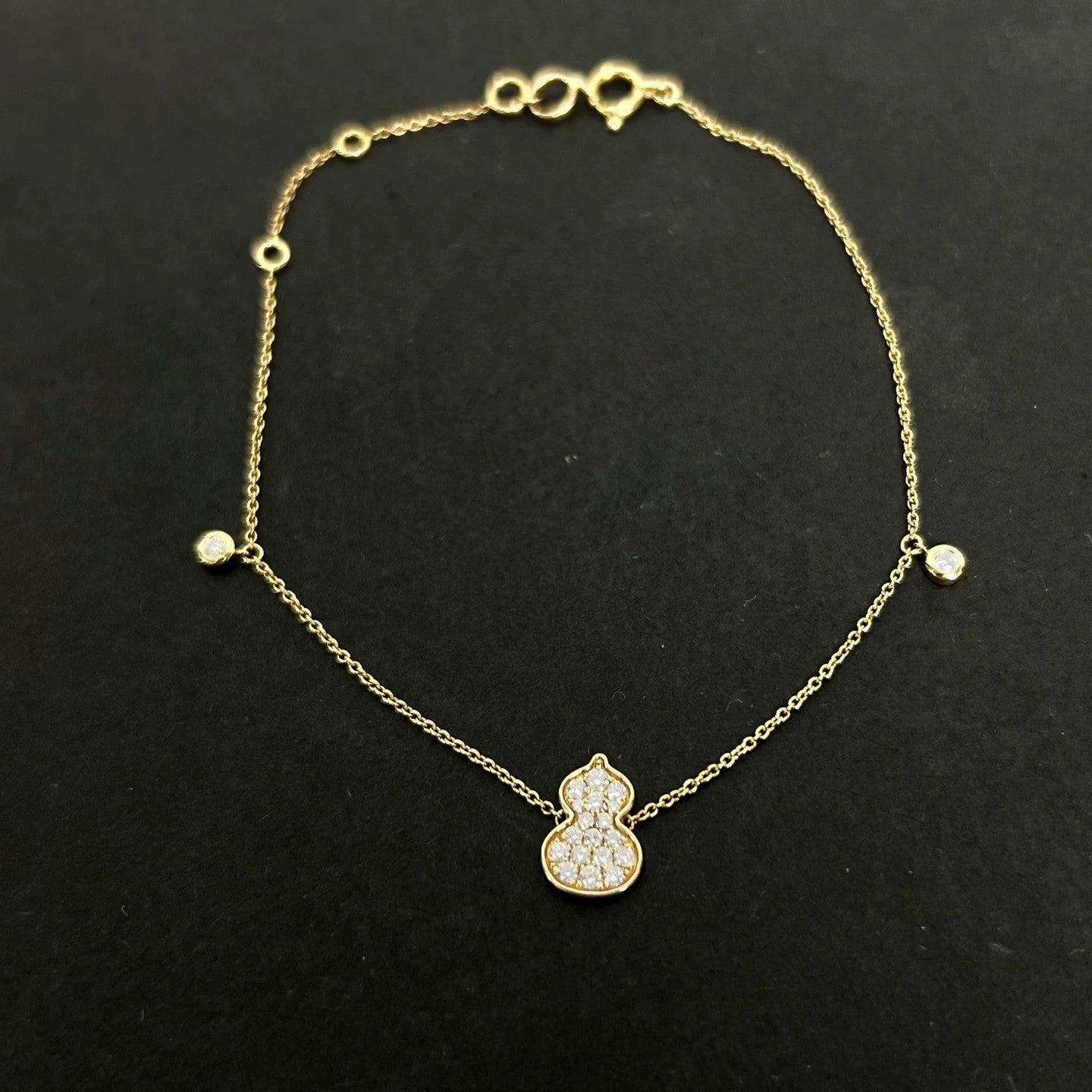 Qeelin - Hulu Bracelet - 18k yellow gold, diamonds - Gold - (small)
