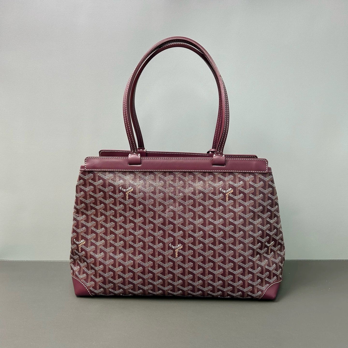 Goyard - Bellechasse Biaude Y - Goyardine canvas with leather trim - Burgundy - (large)