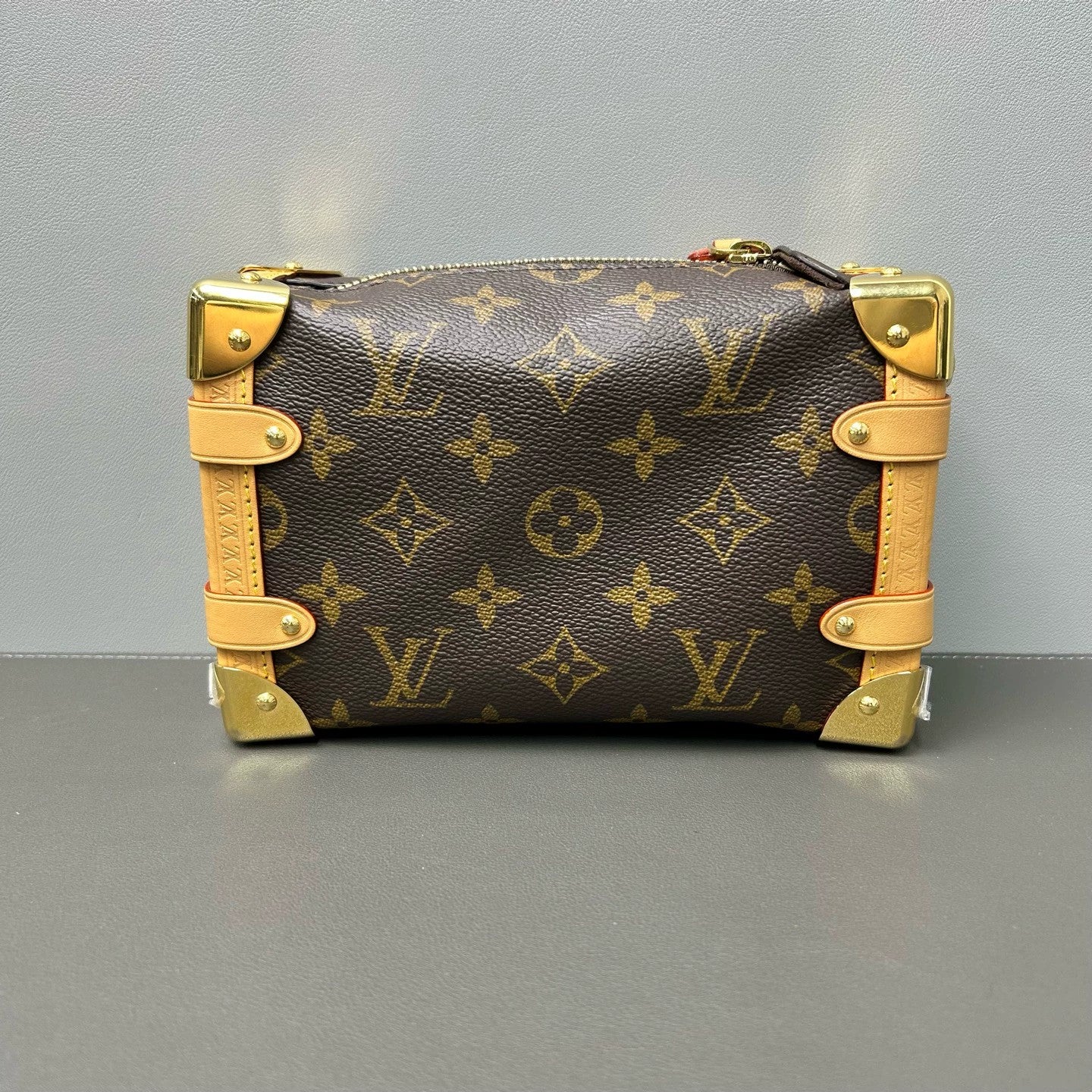 Louis Vuitton - Side Trunk Small - Monogram coated canvas with Vachetta leather trim - Brown - (mini)