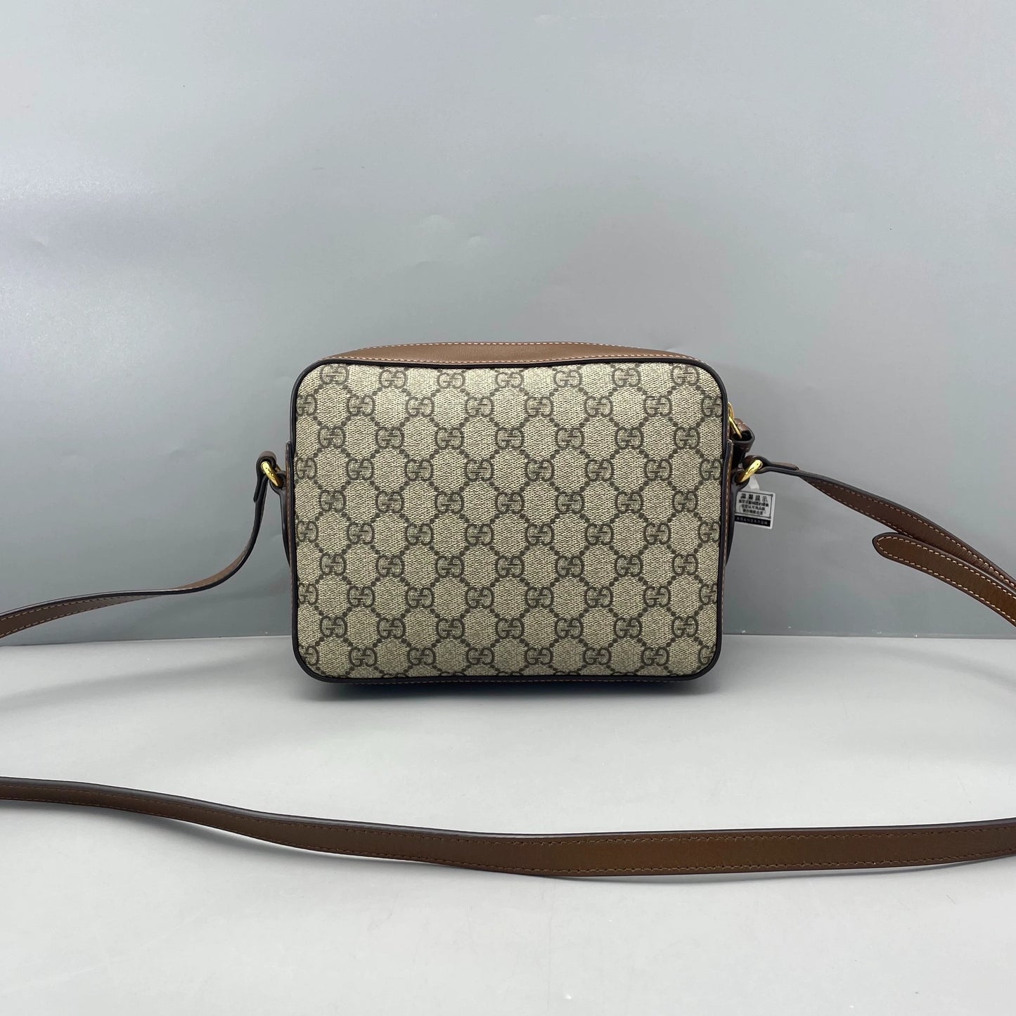 Gucci - Horsebit 1955 Camera Bag - GG Supreme canvas with leather trim - Beige and Brown - (small)
