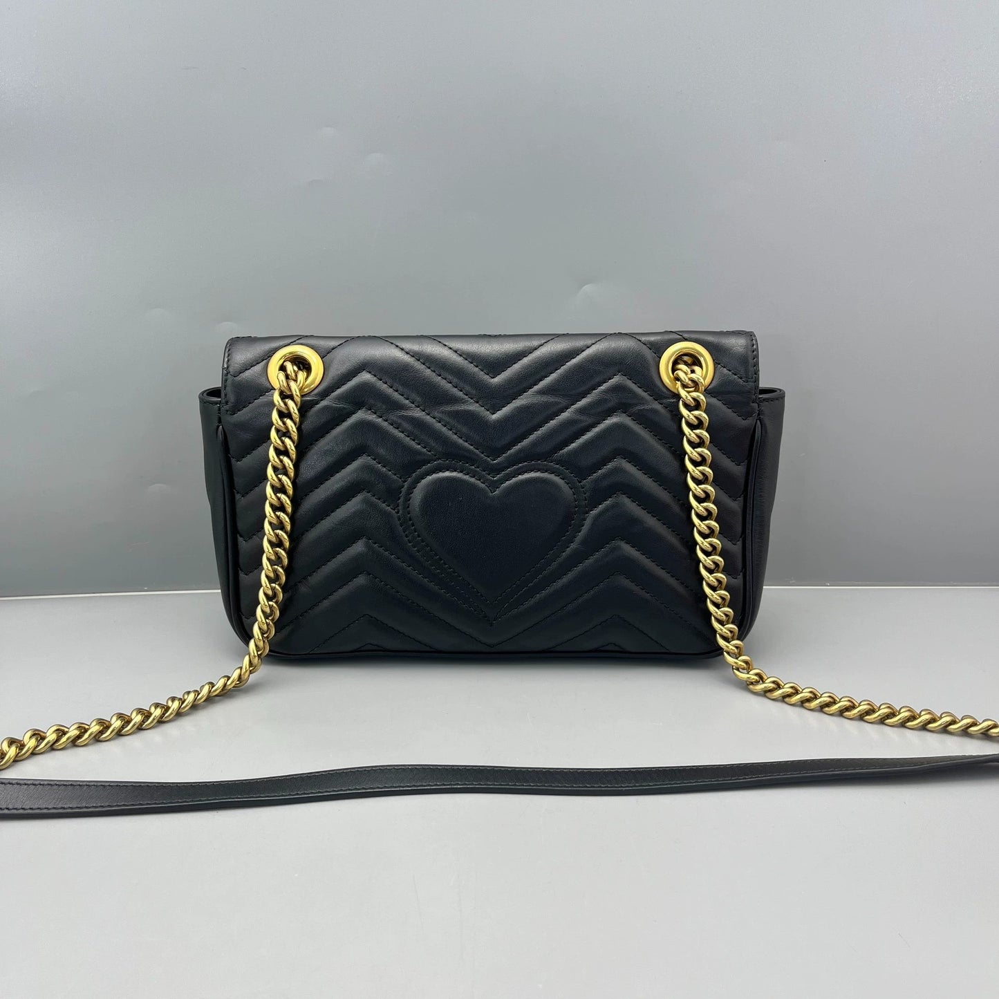 Gucci - GG Marmont 2.0 Small Shoulder Bag - Leather - Black - (small)