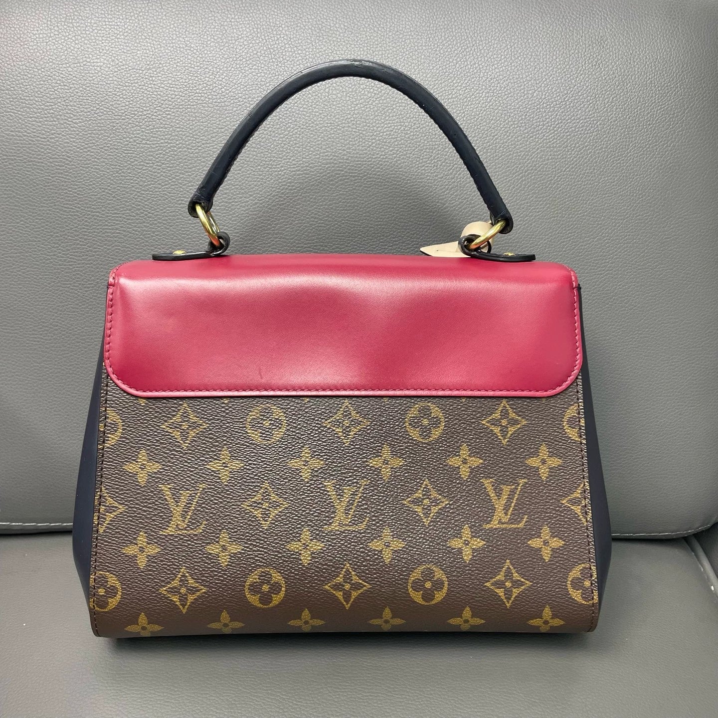 Louis Vuitton - Cluny BB - Monogram coated canvas and cowhide leather - Red, Brown, and Navy - (small)