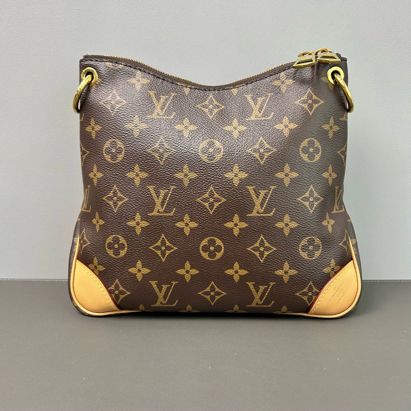 Louis Vuitton - Odeon PM - Monogram coated canvas with natural Vachetta leather trim - Brown - (small)