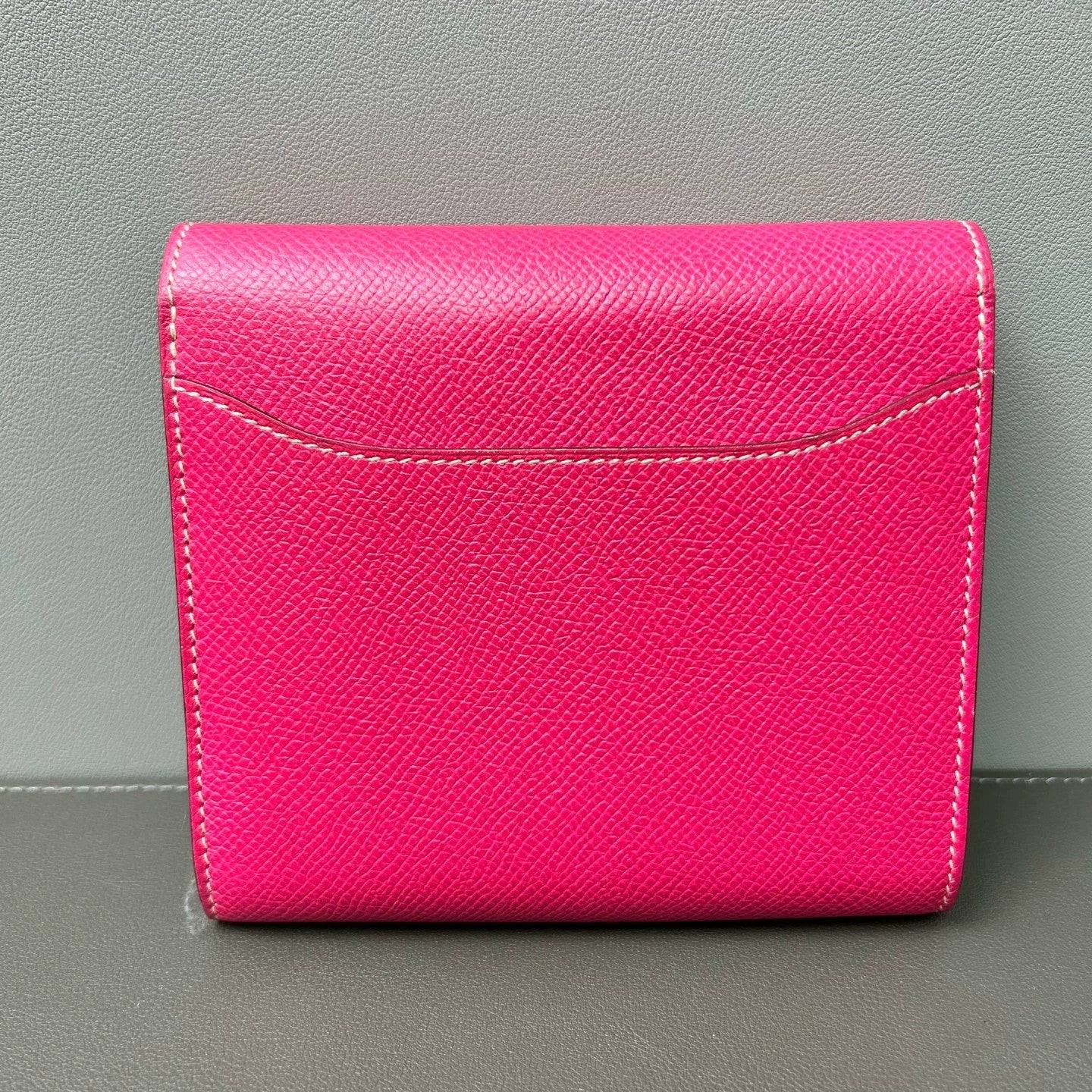 Hermès - Constance Compact Wallet - Epsom leather - Pink - (small)