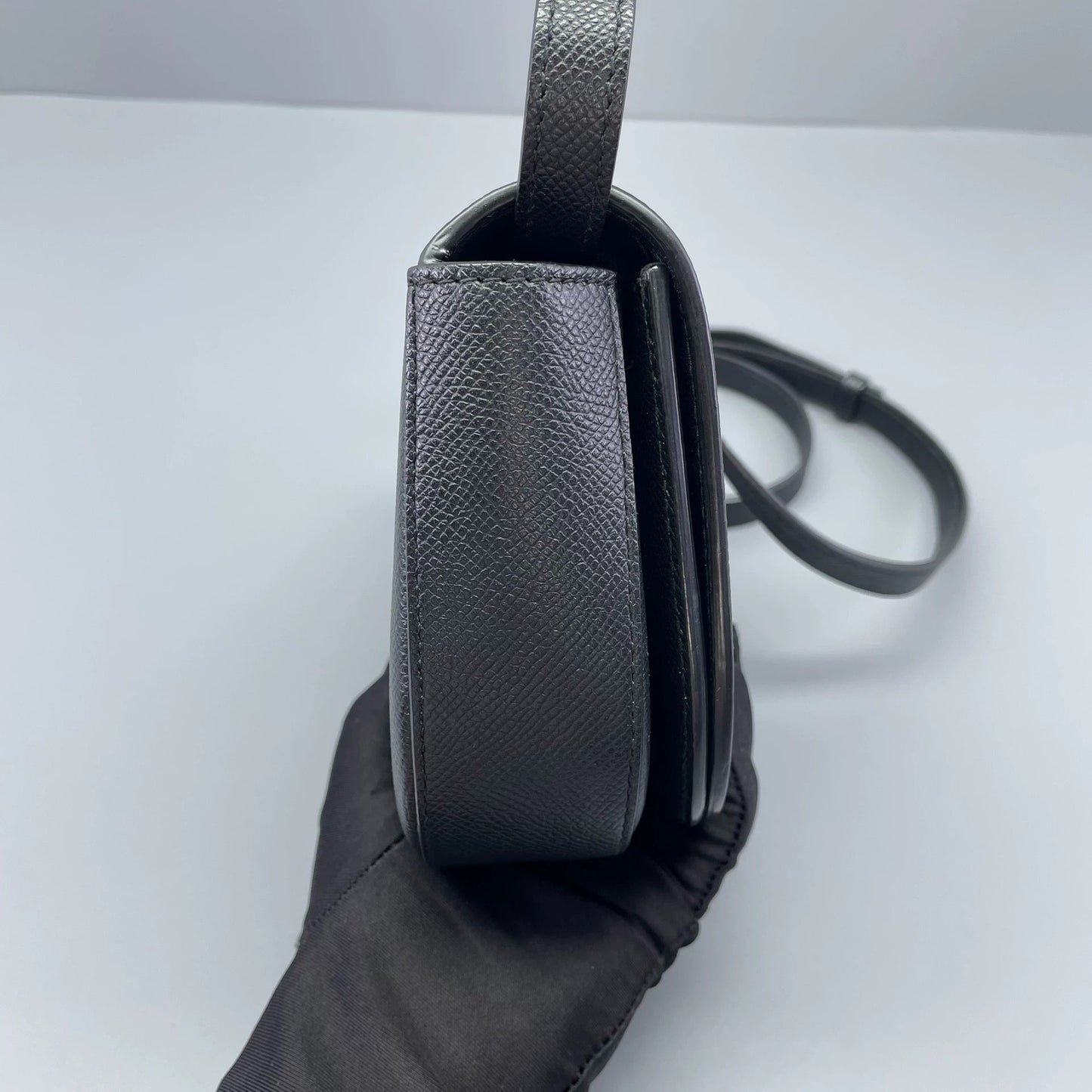 Balenciaga - Saddle Camera Bag - Grained leather - Black - (Small)