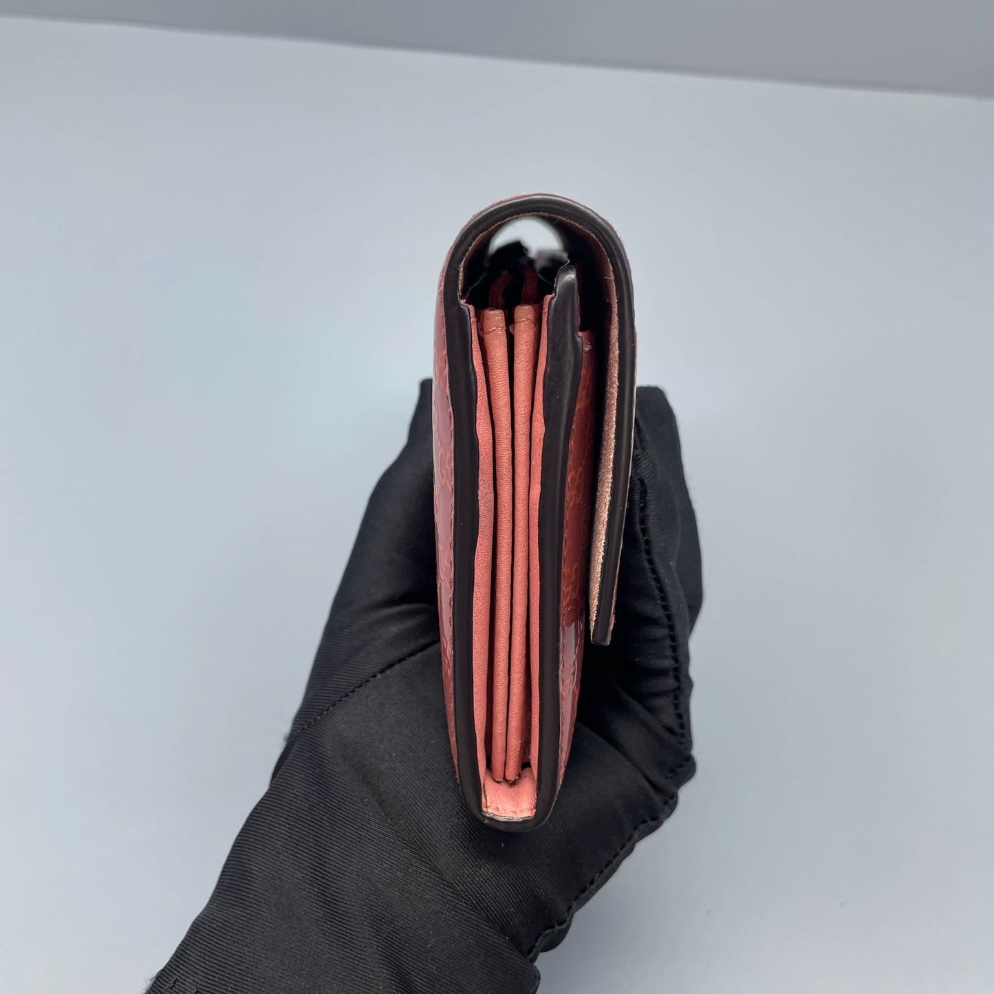 Gucci - Double G Heart Wallet - Patent leather - Pink - (Medium)