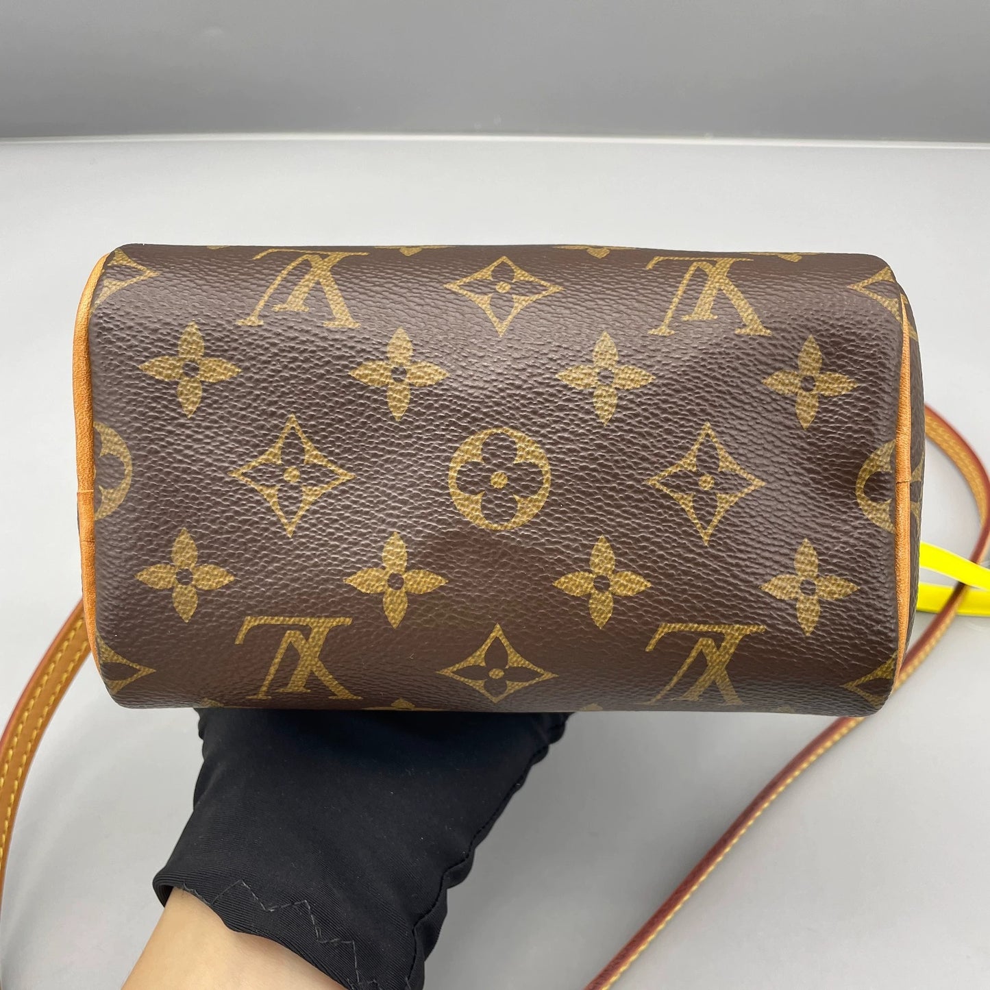 Louis Vuitton - Speedy Nano - Monogram coated canvas with natural Vachetta leather trim - Brown - (mini)