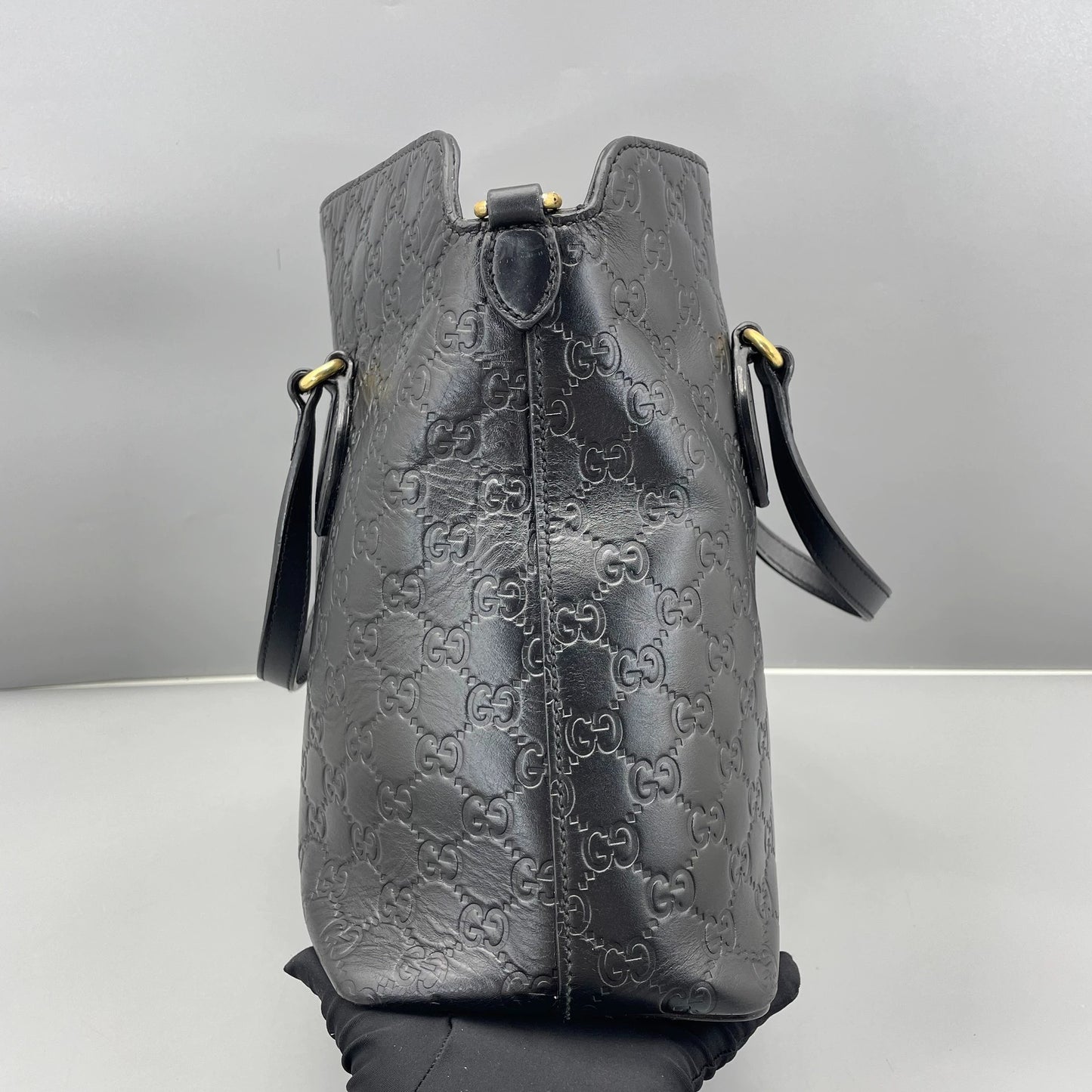 Gucci - Guccissima Leather Tote - Leather - Black - (medium)