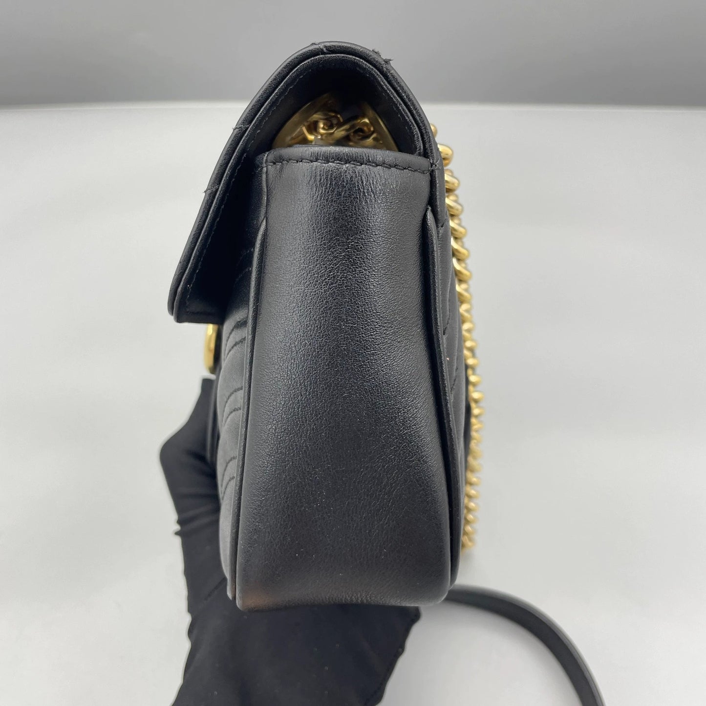 Gucci - GG Marmont Matelassé Mini Shoulder Bag - Leather - Black - (mini)