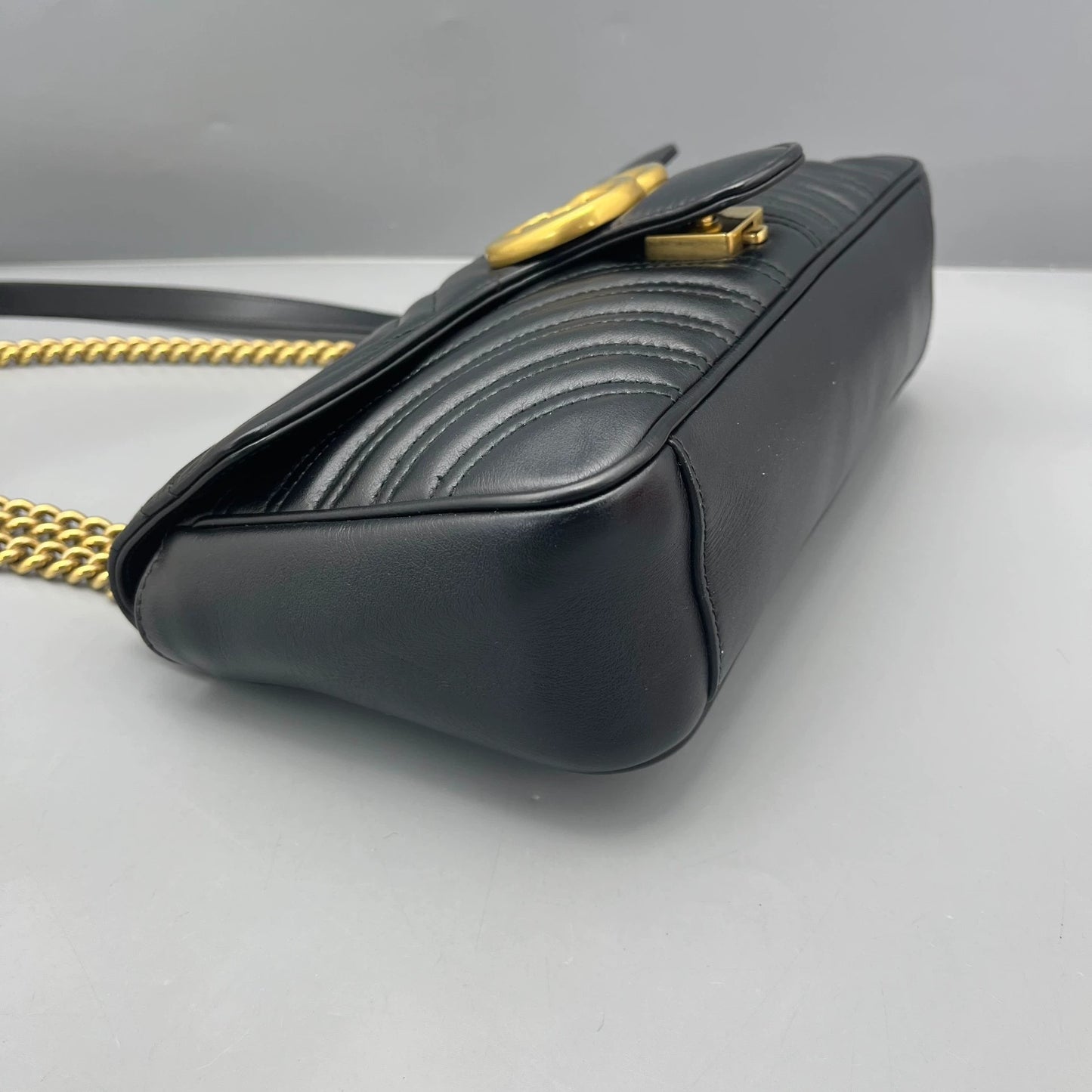 Gucci - GG Marmont 2.0 Small Shoulder Bag - Leather - Black - (small)