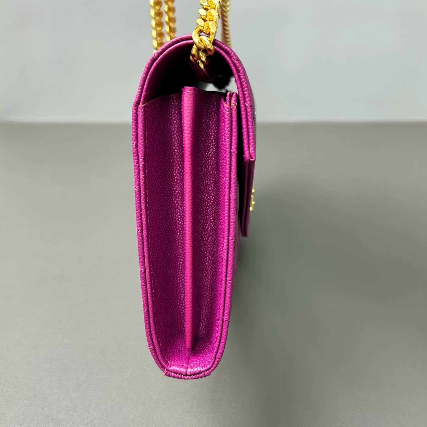 Saint Laurent - Envelope Chain Bag - Leather - Purple - (mini)