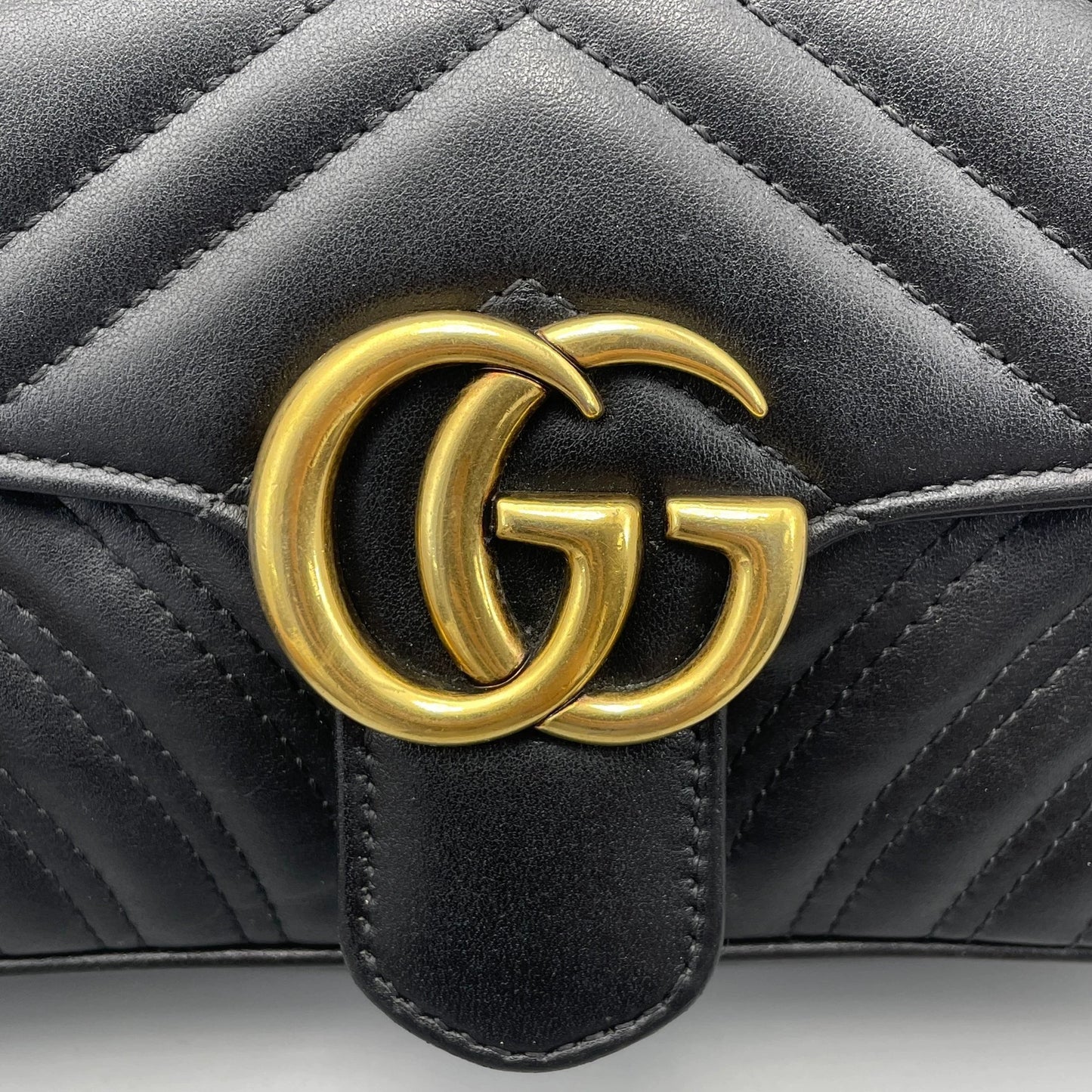 Gucci - GG Marmont Matelassé Mini Shoulder Bag - Leather - Black - (mini)