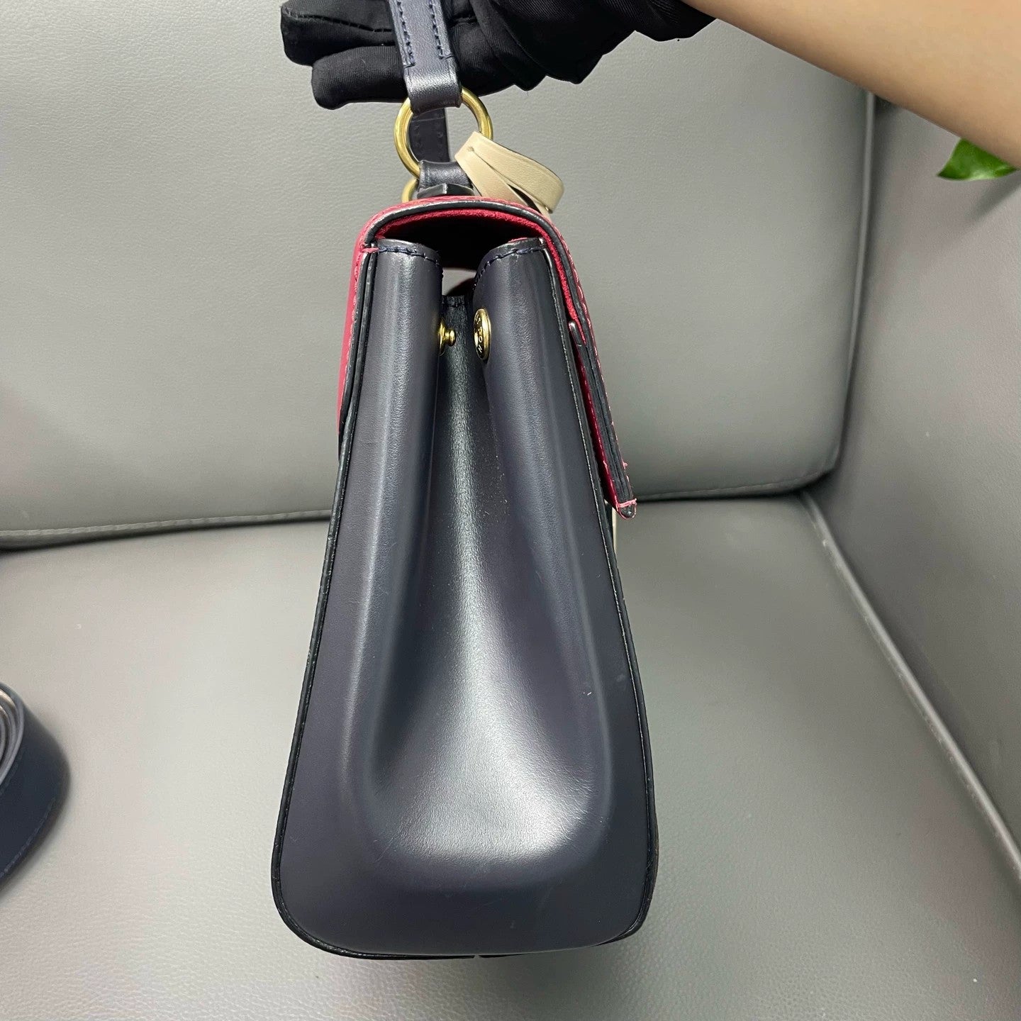 Louis Vuitton - Cluny BB - Monogram coated canvas and cowhide leather - Red, Brown, and Navy - (small)