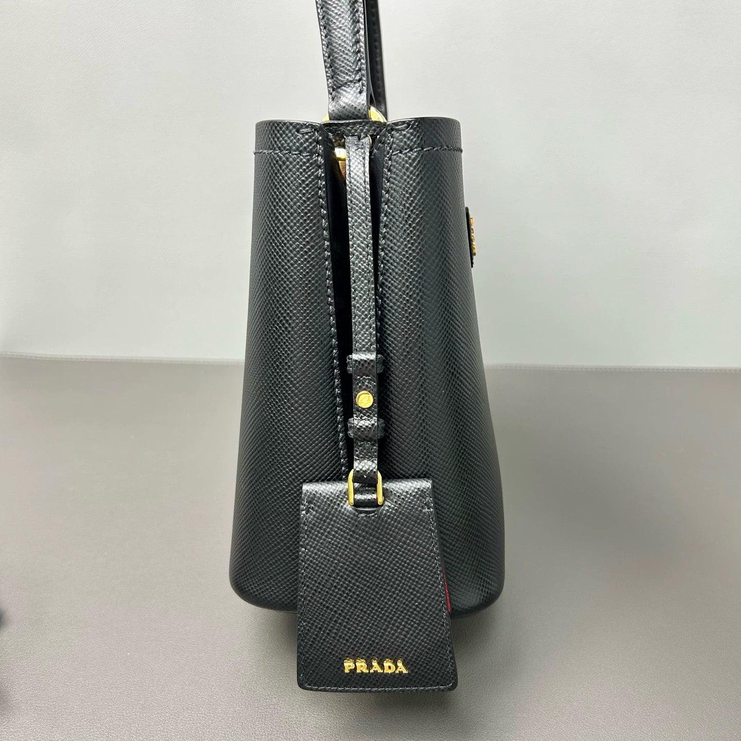Prada - Panier Bucket Bag - Saffiano leather - Black - (mini)