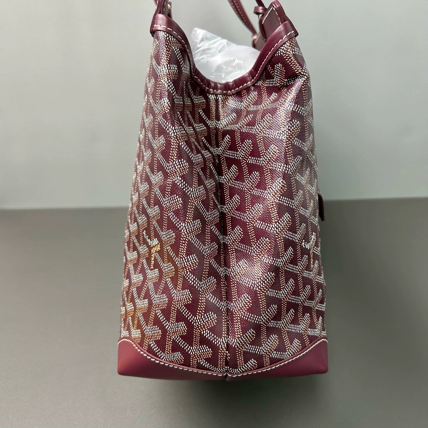 Goyard - Bellechasse Biaude Y - Goyardine canvas with leather trim - Burgundy - (large)