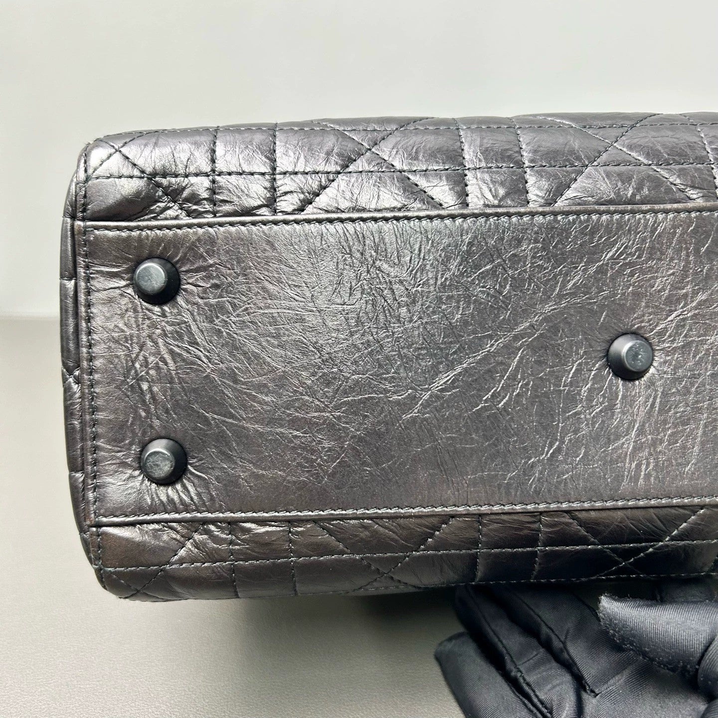 Dior - Lady Dior D-Sire So Black - Oiled wax leather - Black - (mini)