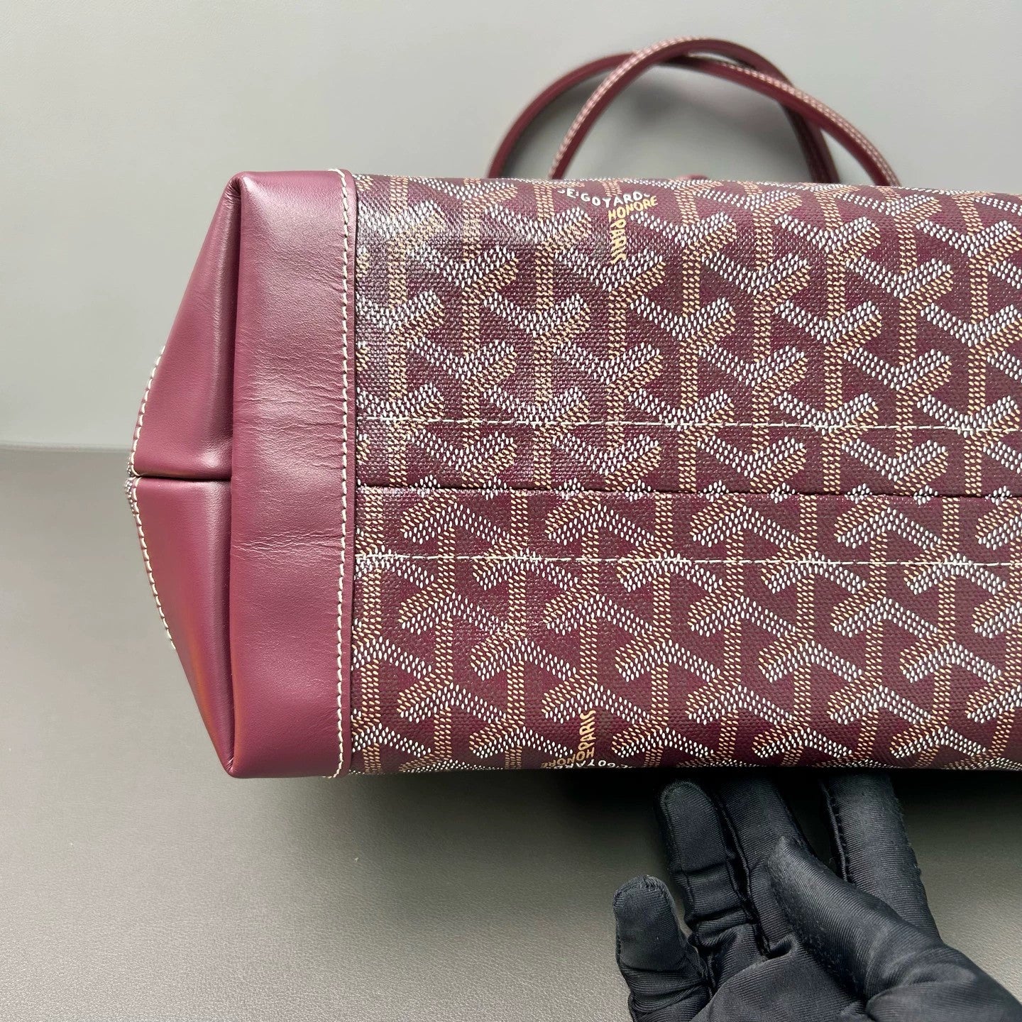Goyard - Bellechasse Biaude Y - Goyardine canvas with leather trim - Burgundy - (large)
