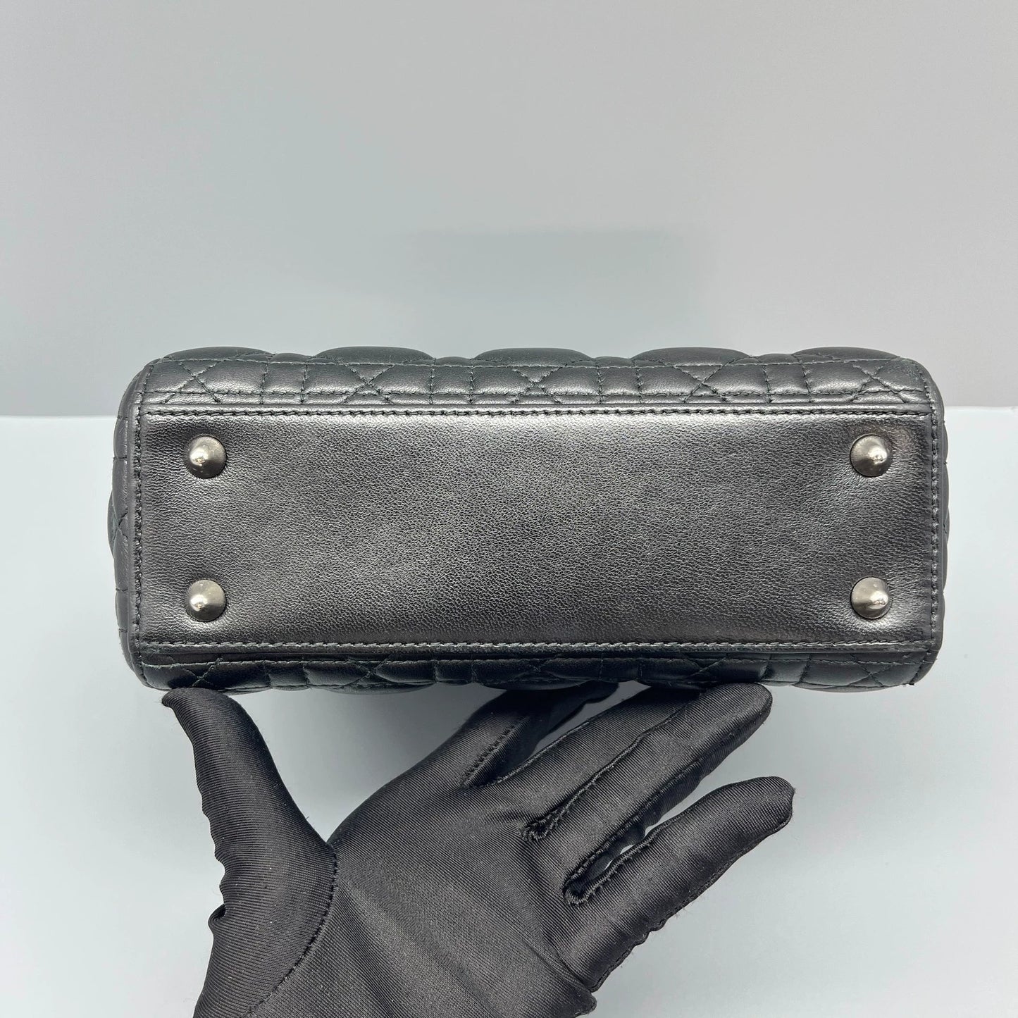 Dior - Lady Dior - Lambskin leather - Black - (mini)