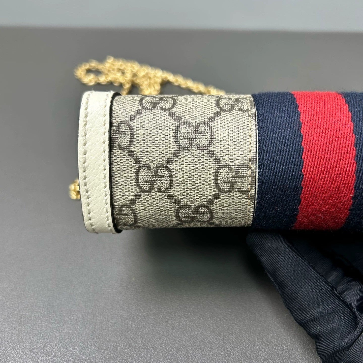 Gucci - Ophidia Mini Clip Bag - GG Supreme canvas with pebbled leather trim - Multicolour - (mini)