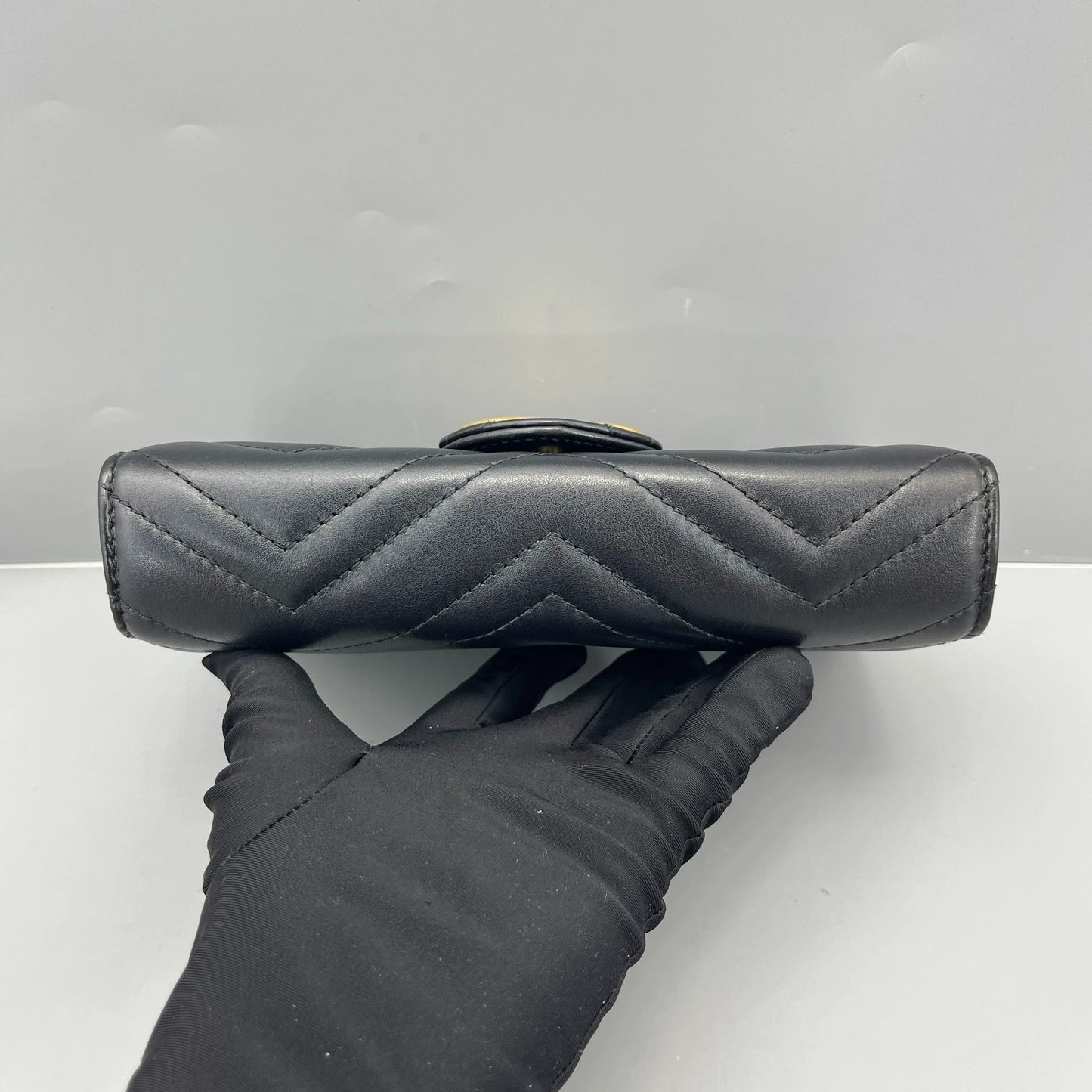Gucci - GG Marmont Wallet on Chain (WOC) - Leather - Black - (small)