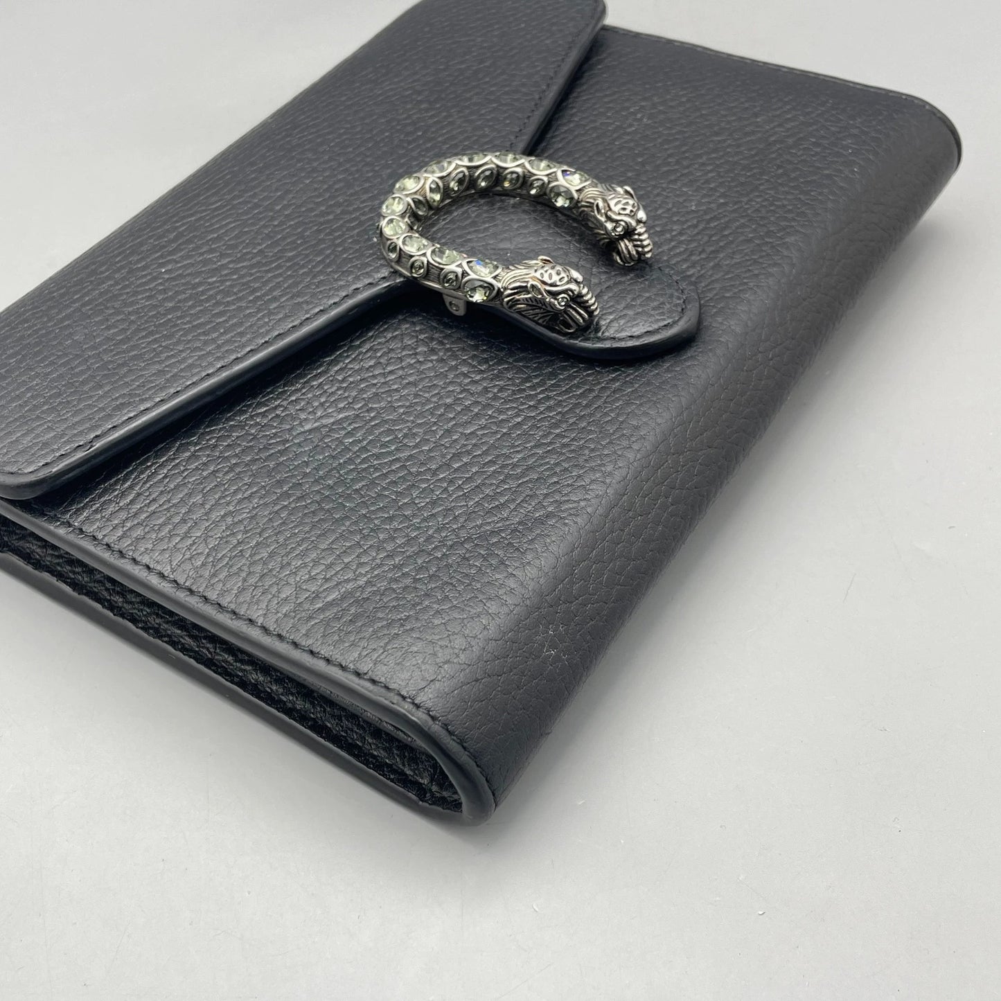 Gucci - Dionysus Wallet on Chain (WOC) - Grained leather - Black - (Small)