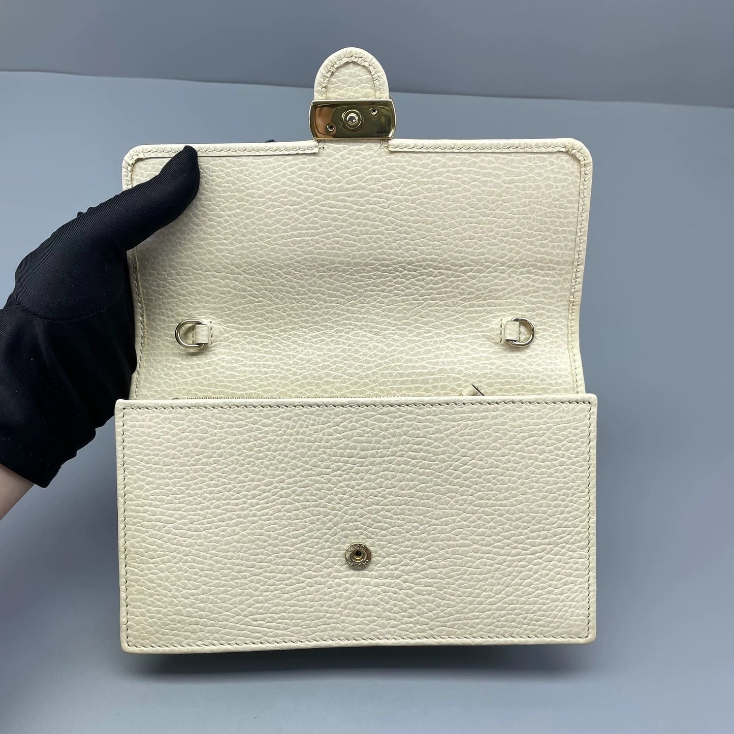 Gucci - Wallet on Chain (WOC) - Outlet Edition - Leather - White - (mini)
