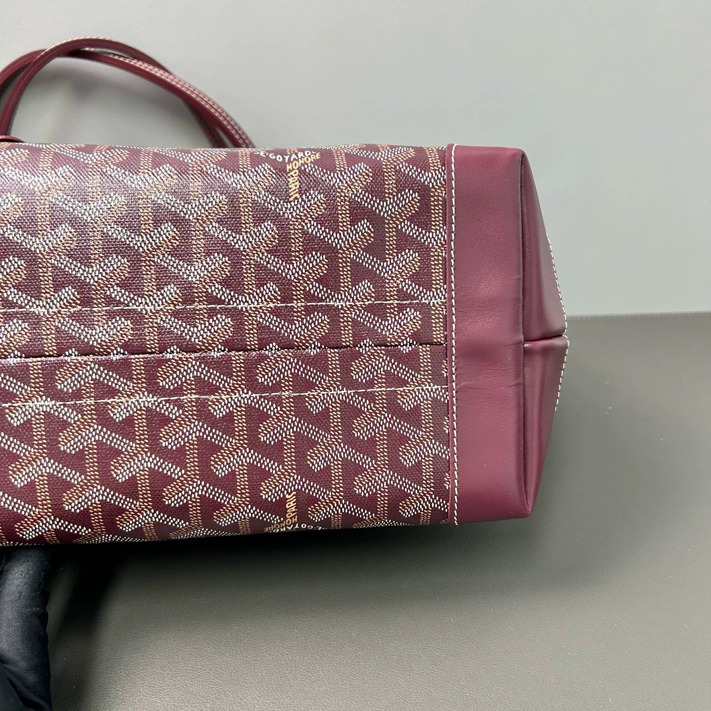 Goyard - Bellechasse Biaude Y - Goyardine canvas with leather trim - Burgundy - (large)