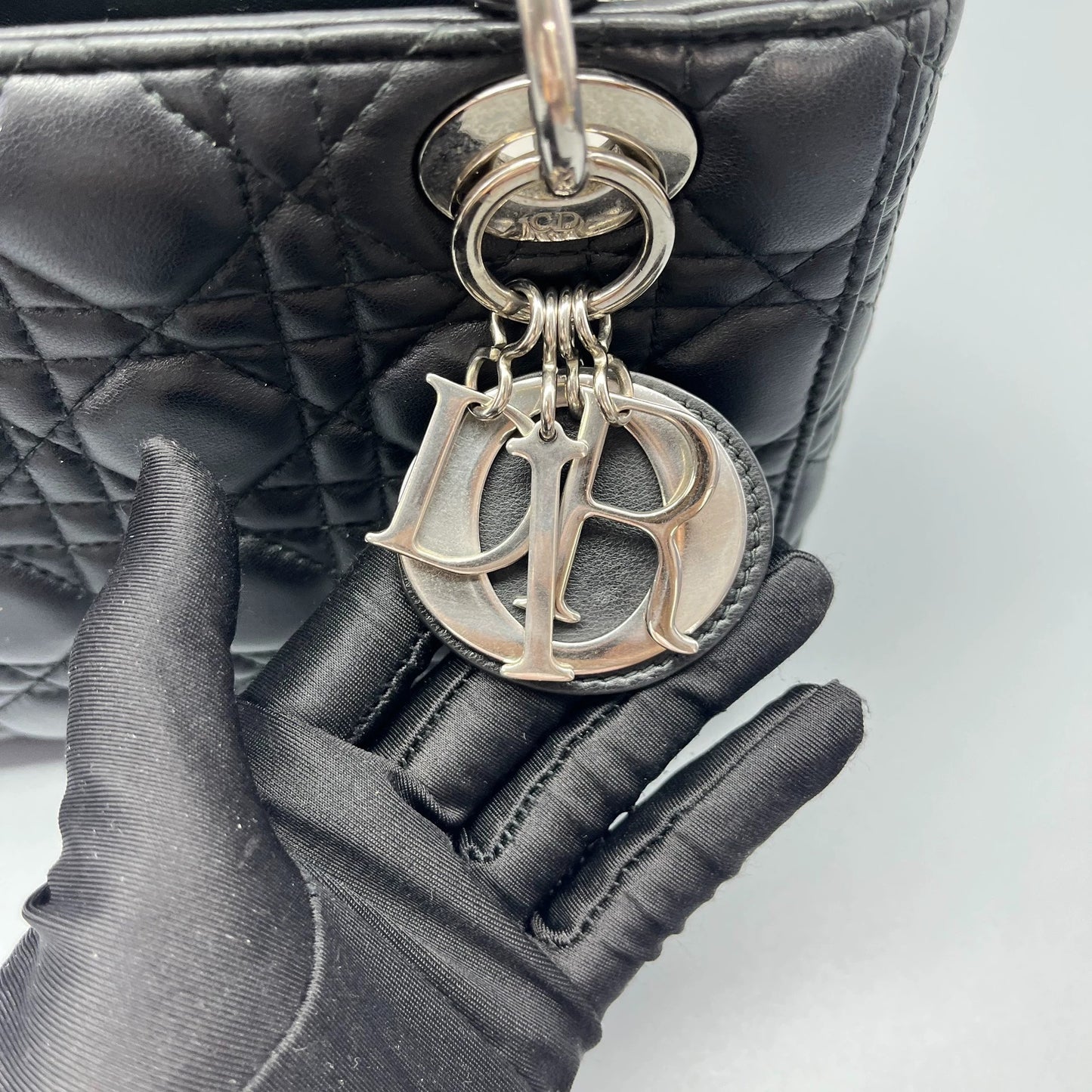 Dior - Lady Dior - Lambskin leather - Black - (mini)