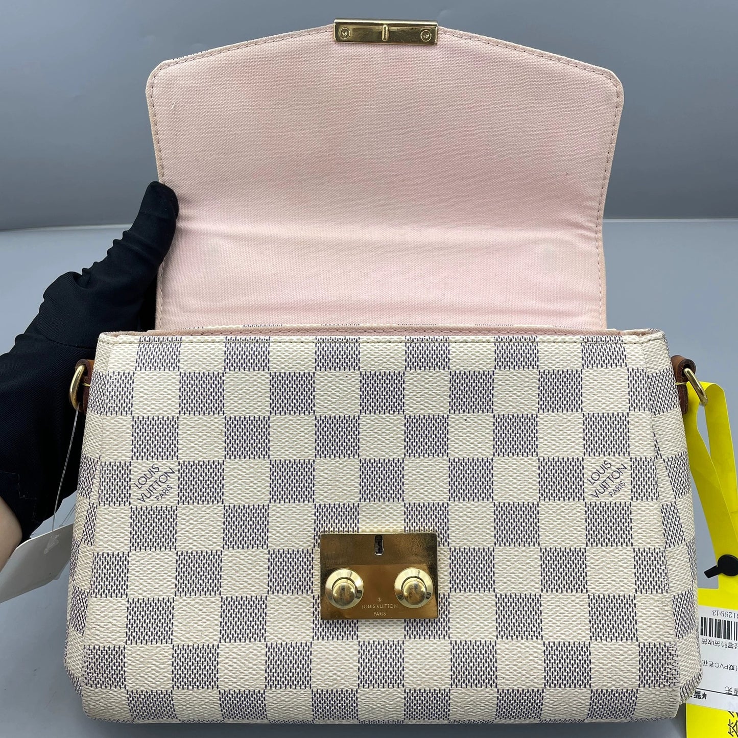 Louis Vuitton - Tassel Messenger Bag - Damier Azur coated canvas with natural cowhide leather trim - White - (Small)
