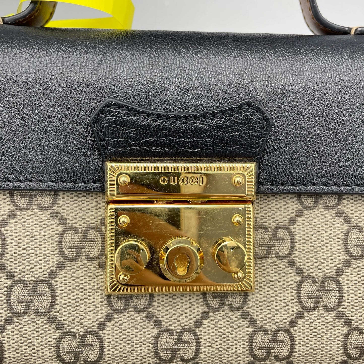Gucci - Padlock Mini Top Handle Bag - GG Supreme coated canvas with smooth leather trims and handle - Multicolour - (mini)